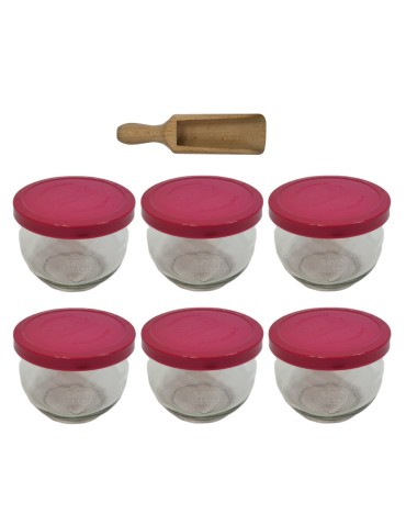Słoiki WECK 6szt/ silikonowe wieko, miarka słoik 370ml TULIP - produkt 2