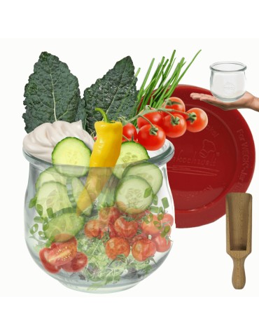 Słoiki i butelki - Słoiki WECK / silikonowe wieko, miarka słoik 370ml TULIP - product 11