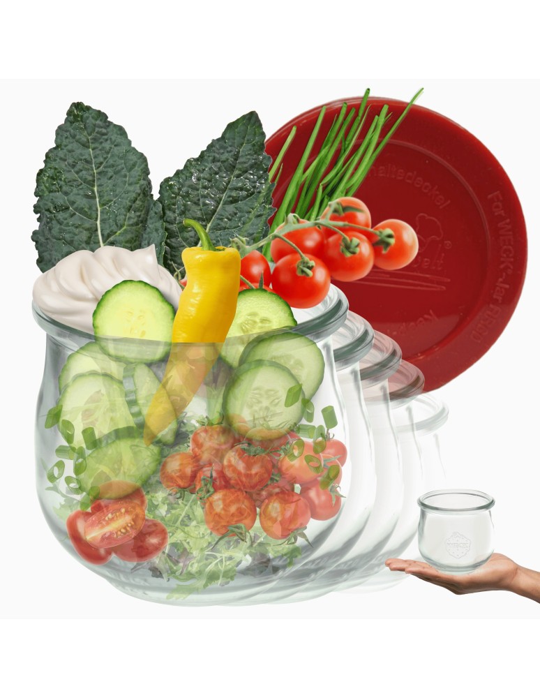 Słoiki i butelki - Słoiki WECK 12szt/ silikonowe wieko słoik 370ml TULIP - produkt MODO24.PL 1
