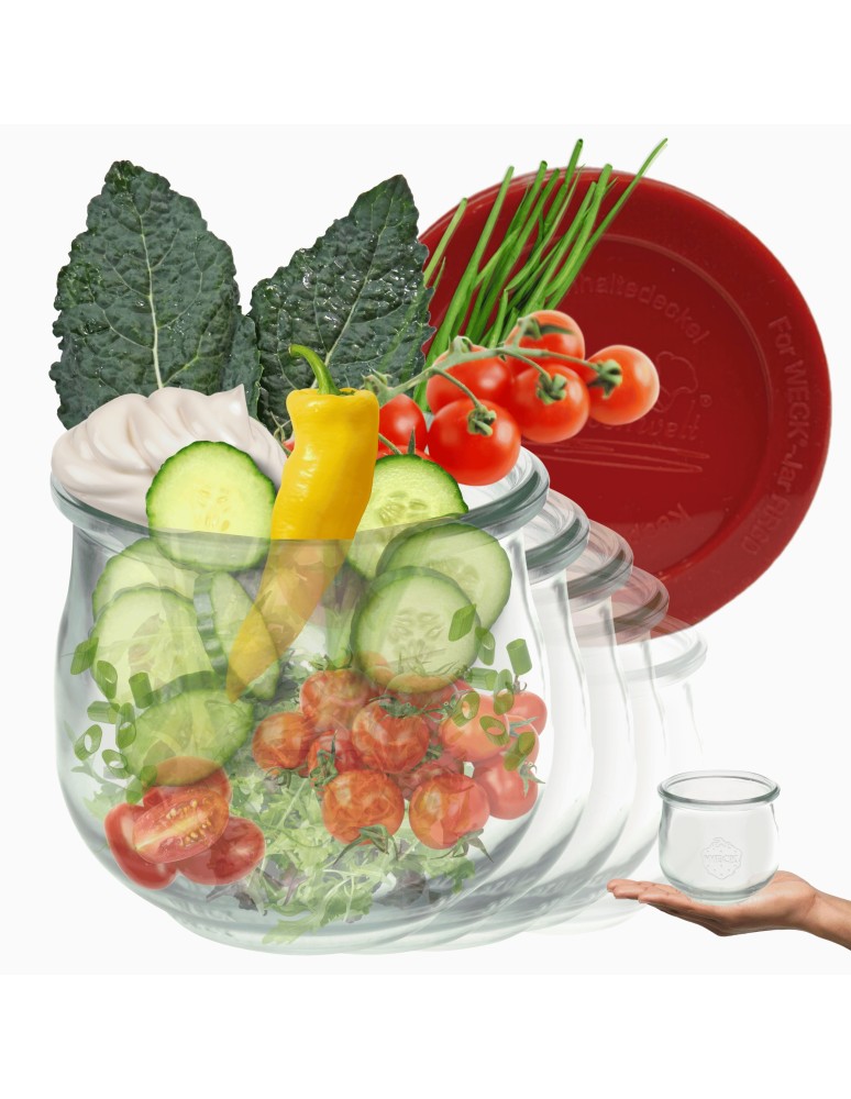 Słoiki i Dodatki - Słoiki WECK 6szt/ silikonowe wieko słoik 370ml TULIP - product MODO24.PL 1