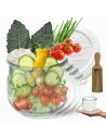 Słoiki WECK 12szt/ plastikowe wieko, miarka słoik 370ml TULIP