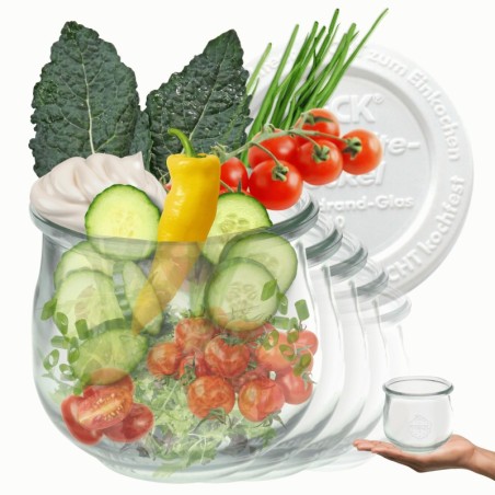 Słoiki WECK 12szt/ plastikowe wieko słoik 370ml TULIP