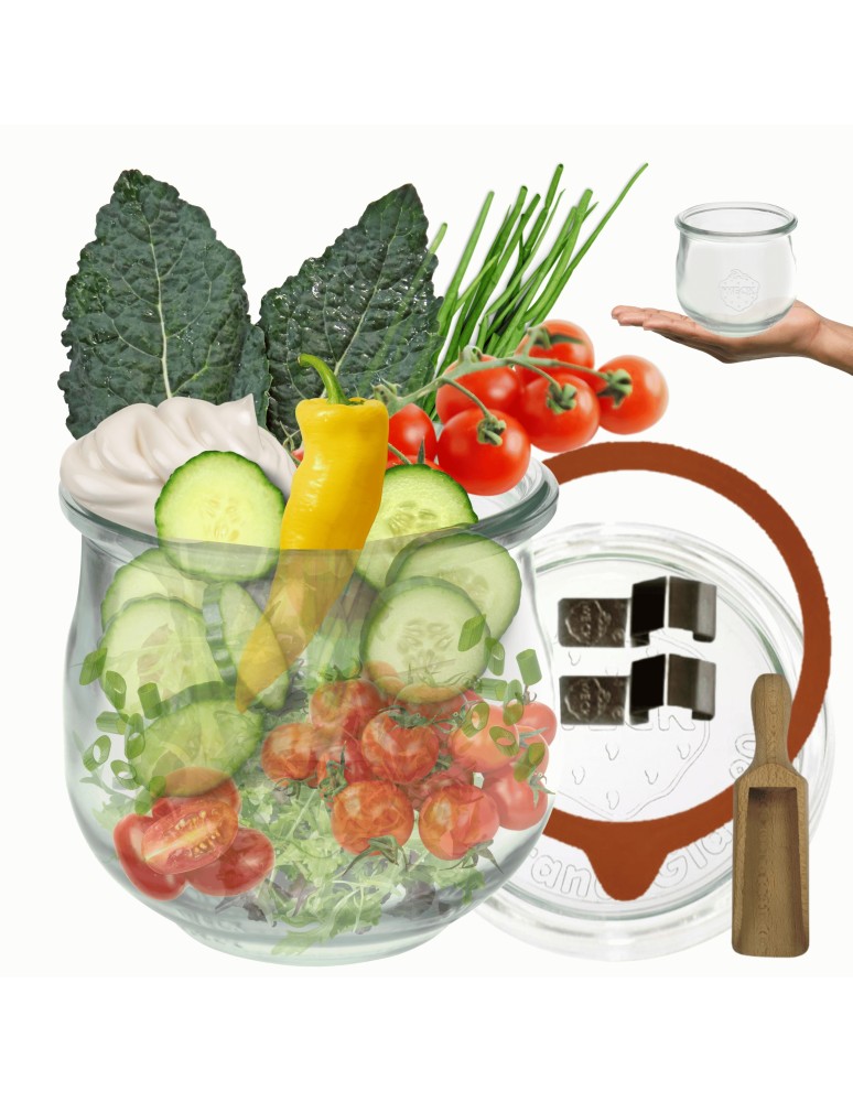 Słoiki i butelki - Słoiki WECK / szklane wieko, miarka słoik 370ml TULIP - produkt MODO24.PL 21