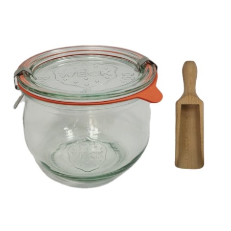 Słoiki WECK / szklane wieko, miarka słoik 370ml TULIP