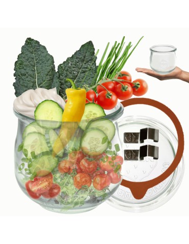 Słoiki i Dodatki - Słoiki WECK / szkl. wieko,gumka, bl słoik 370ml TULIP - product 21