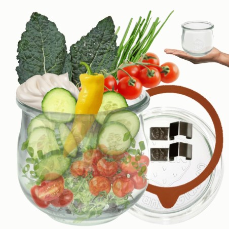 Słoiki WECK / szkl. wieko,gumka, bl słoik 370ml TULIP