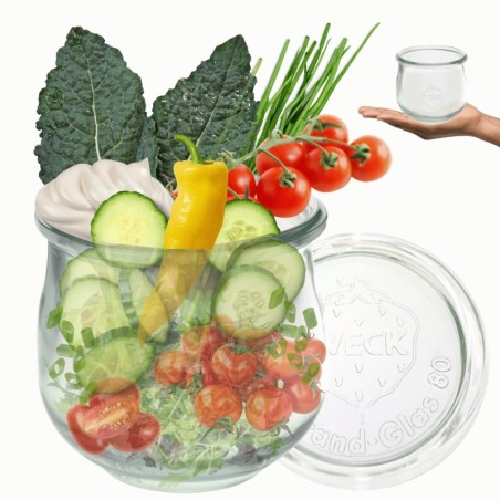 Słoiki WECK / szklane wieko słoik 370ml TULIP