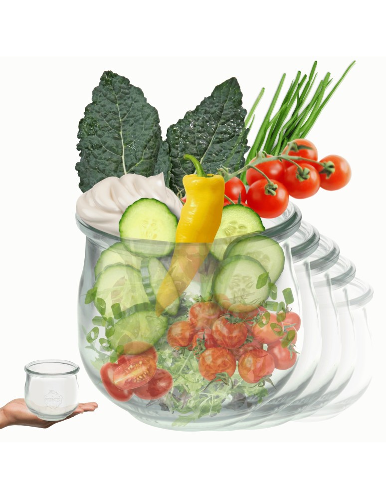 Słoiki i butelki - Słoiki WECK 12szt/ żaroodporny słoik 370ml TULIP - produkt MODO24.PL 1