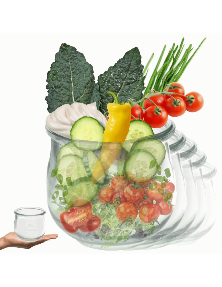 Słoiki i butelki - Słoiki WECK 6szt/ żaroodporny słoik 370ml TULIP - produkt MODO24.PL 1