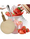 Słoiki WECK 6szt/ drewniane wieko, miarka słoik 220ml TULIP