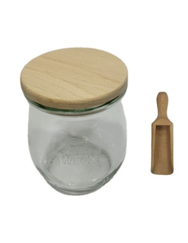 Słoiki WECK / drewniane wieko, miarka słoik 220ml TULIP - produkt 2