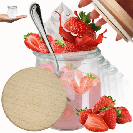 Słoiki WECK 12szt/ drewniane wieko słoik 220ml TULIP