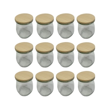 Słoiki WECK 12szt/ drewniane wieko słoik 220ml TULIP