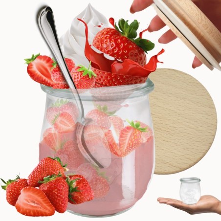 Słoiki WECK / drewniane wieko słoik 220ml TULIP