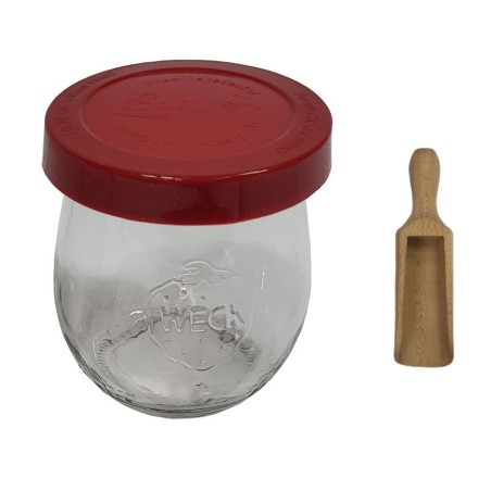 Słoiki WECK / silikonowe wieko, miarka słoik 220ml TULIP