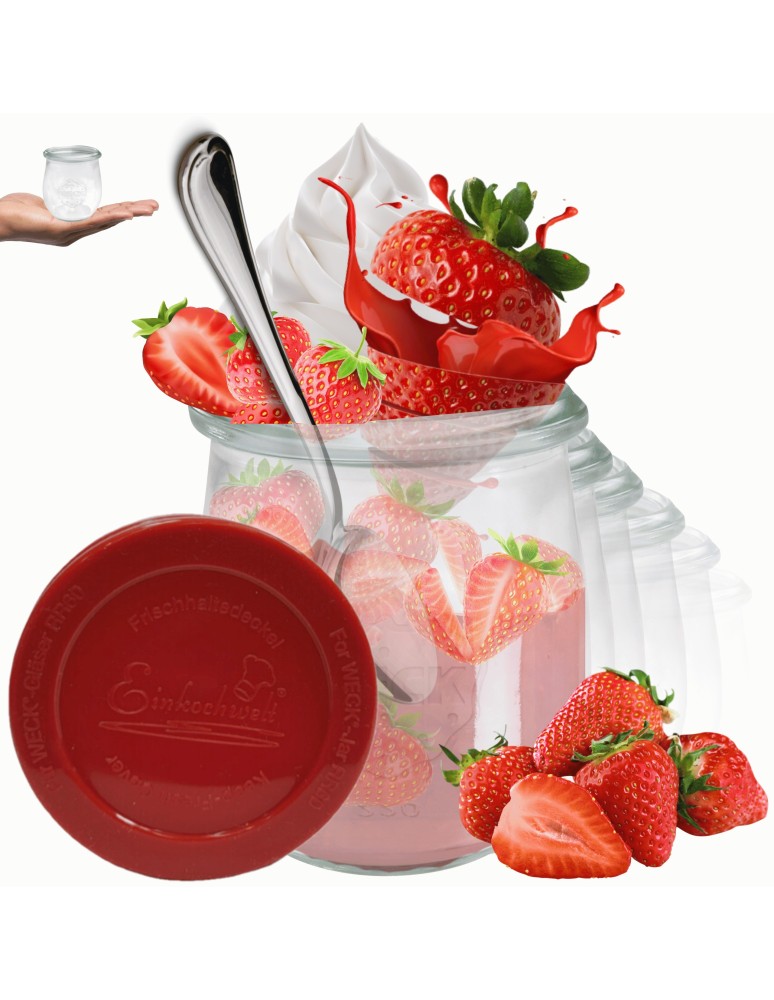 Słoiki i butelki - Słoiki WECK 12szt/ silikonowe wieko słoik 220ml TULIP - produkt MODO24.PL 1