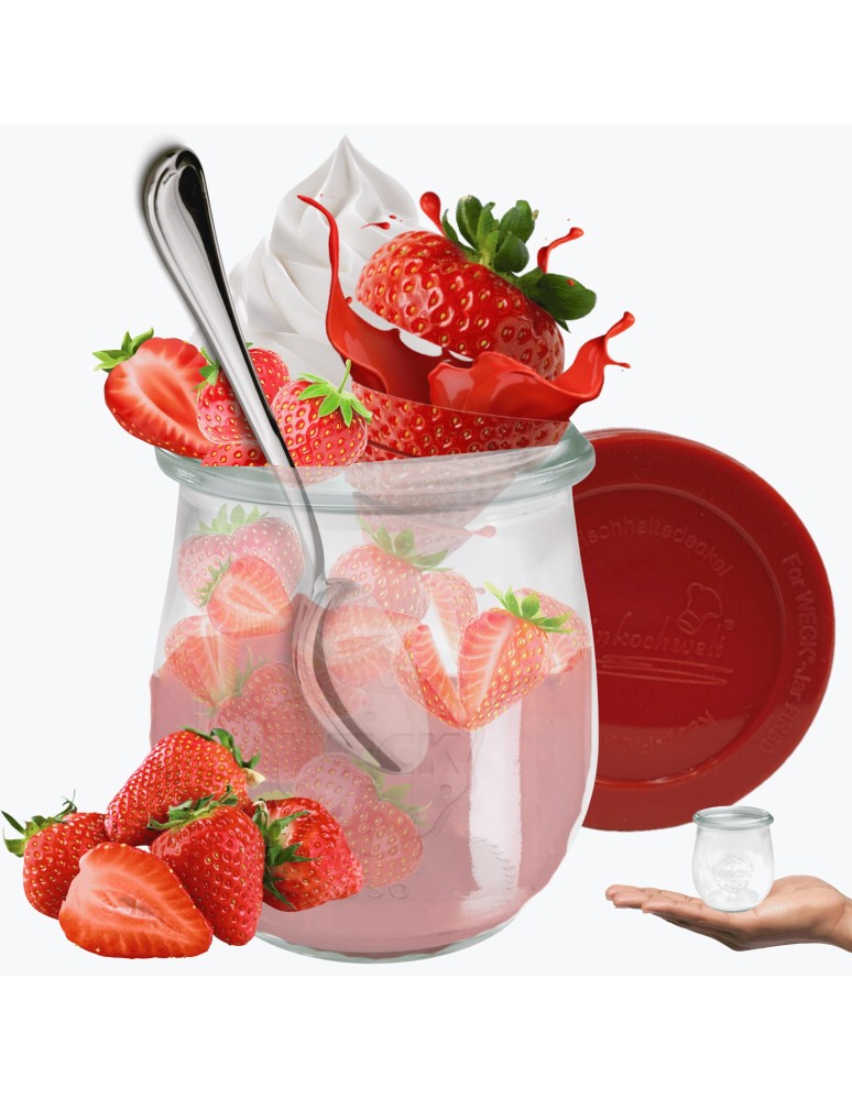 Słoiki i butelki - Słoiki WECK / silikonowe wieko słoik 220ml TULIP - product MODO24.PL 11