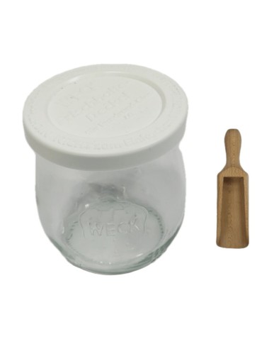 Słoiki i butelki - Słoiki WECK / plastikowe wieko, miarka słoik 220ml TULIP - product 12