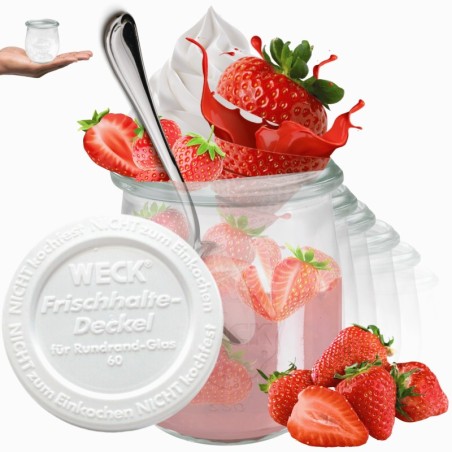 Słoiki WECK 12szt/ plastikowe wieko słoik 220ml TULIP