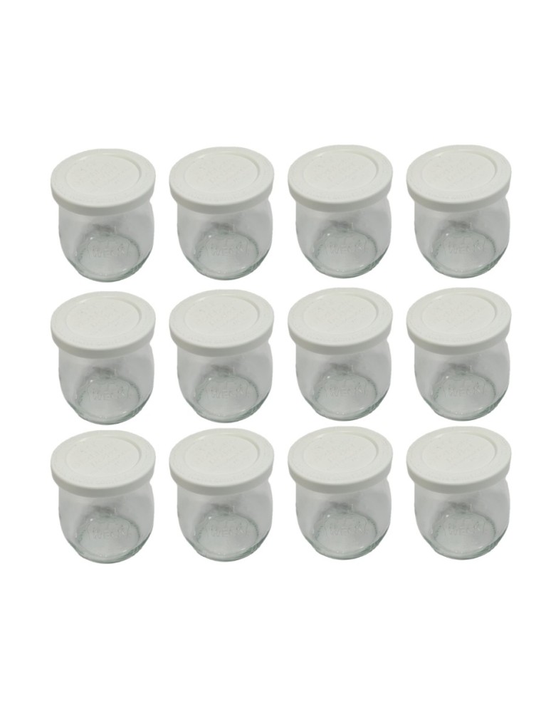 Słoiki i butelki - Słoiki WECK 12szt/ plastikowe wieko słoik 220ml TULIP - product MODO24.PL 2