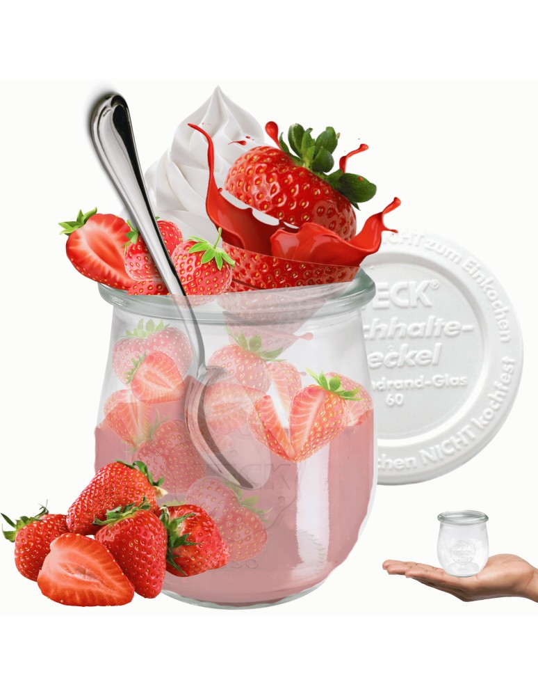 Słoiki i butelki - Słoiki WECK / plastikowe wieko słoik 220ml TULIP - product MODO24.PL 11