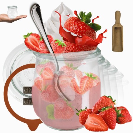 Słoiki WECK 12szt/ szklane wieko, miarka słoik 220ml TULIP