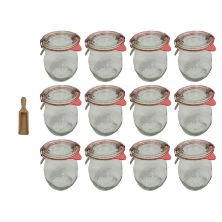 Słoiki WECK 12szt/ szklane wieko, miarka słoik 220ml TULIP