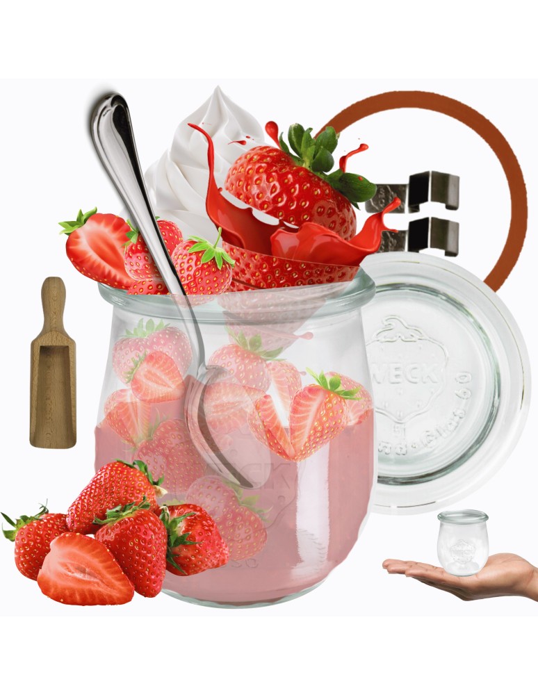 Słoiki i butelki - Słoiki WECK / szklane wieko, miarka słoik 220ml TULIP - produkt MODO24.PL 21