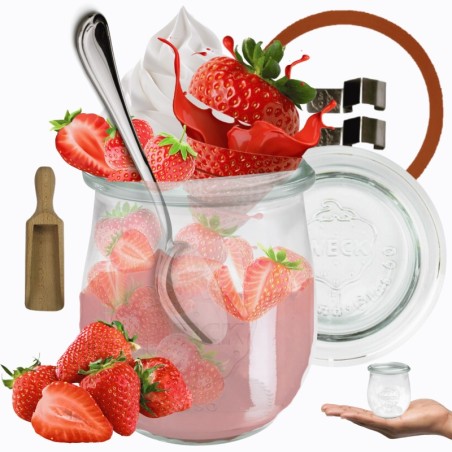 Słoiki WECK / szklane wieko, miarka słoik 220ml TULIP