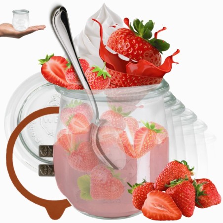 Słoiki WECK 12szt/ szkl. wieko,gumka, bl słoik 220ml TULIP