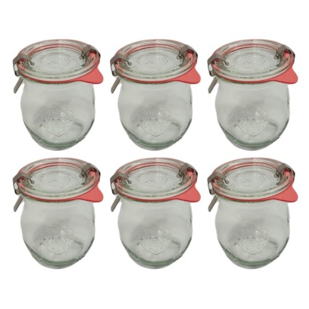 Słoiki WECK 6szt/ szkl. wieko,gumka, bl słoik 220ml TULIP