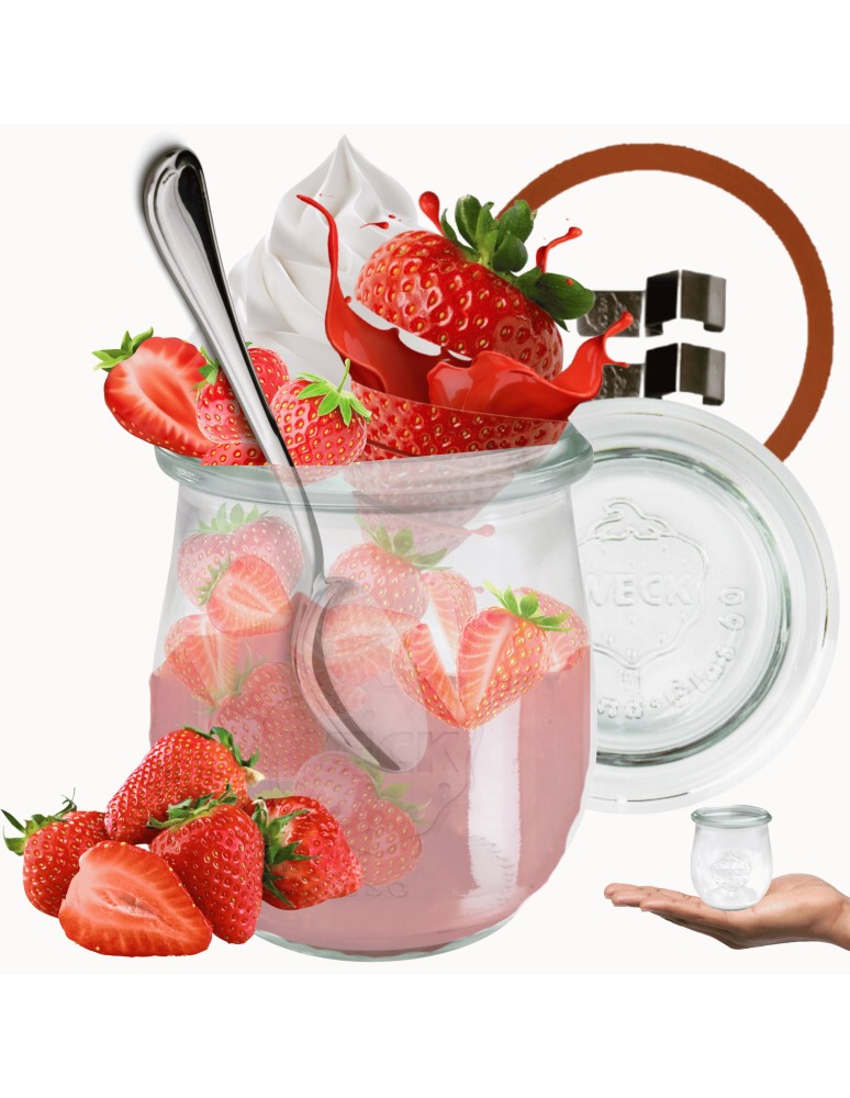 Słoiki i butelki - Słoiki WECK / szkl. wieko,gumka, bl słoik 220ml TULIP - produkt MODO24.PL 21