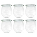 Słoiki WECK 6szt/ żaroodporny słoik 220ml TULIP