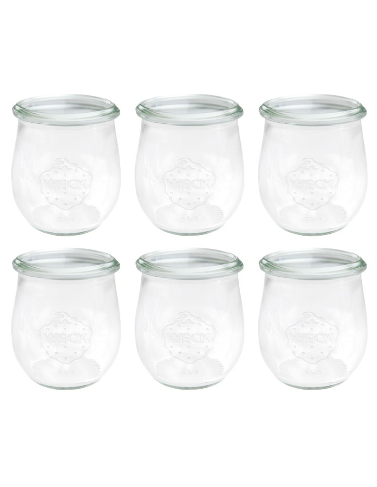Słoiki i butelki - Słoiki WECK 6szt/ żaroodporny słoik 220ml TULIP - product MODO24.PL 2