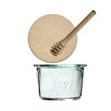 Słoik Weck 80ml przetwory MOLD żaroodporny drewniane wieko 1szt nabierak