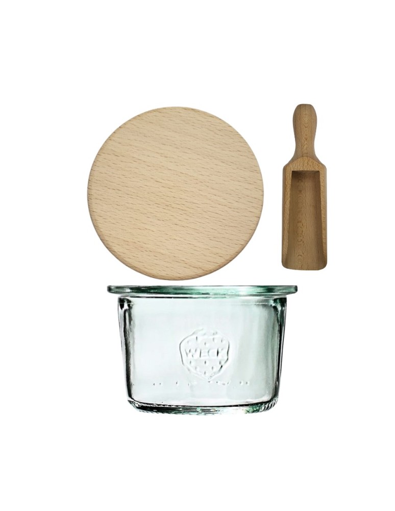 Słoiki weck - Słoik Weck 80ml na przetwory MOLD żaroodporny drewniane wieko 1szt miarka - product MODO24.PL 2