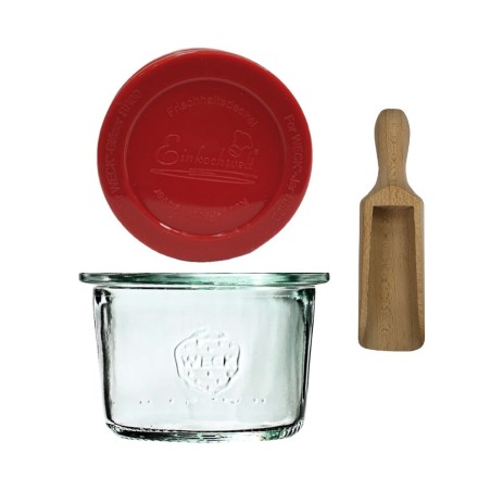 Słoik Weck 80ml na przetwory MOLD żaroodporny silikonowe wieko 1szt miarka