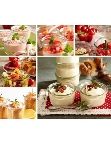 Słoiki weck - Słoiki Weck 80ml przetwory MOLD żaroodporne silikonowe wieka 6szt TRWAŁE - product 8