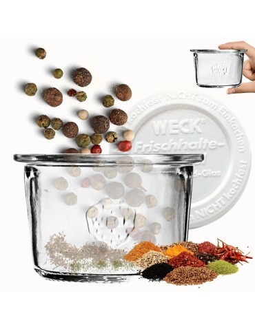 Słoik Weck 80ml na przetwory MOLD żaroodporny plastikowe wieko 1szt TRWAŁE