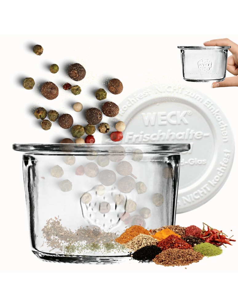Słoiki weck - Słoik Weck 80ml na przetwory MOLD żaroodporny plastikowe wieko 1szt TRWAŁE - produkt MODO24.PL 1