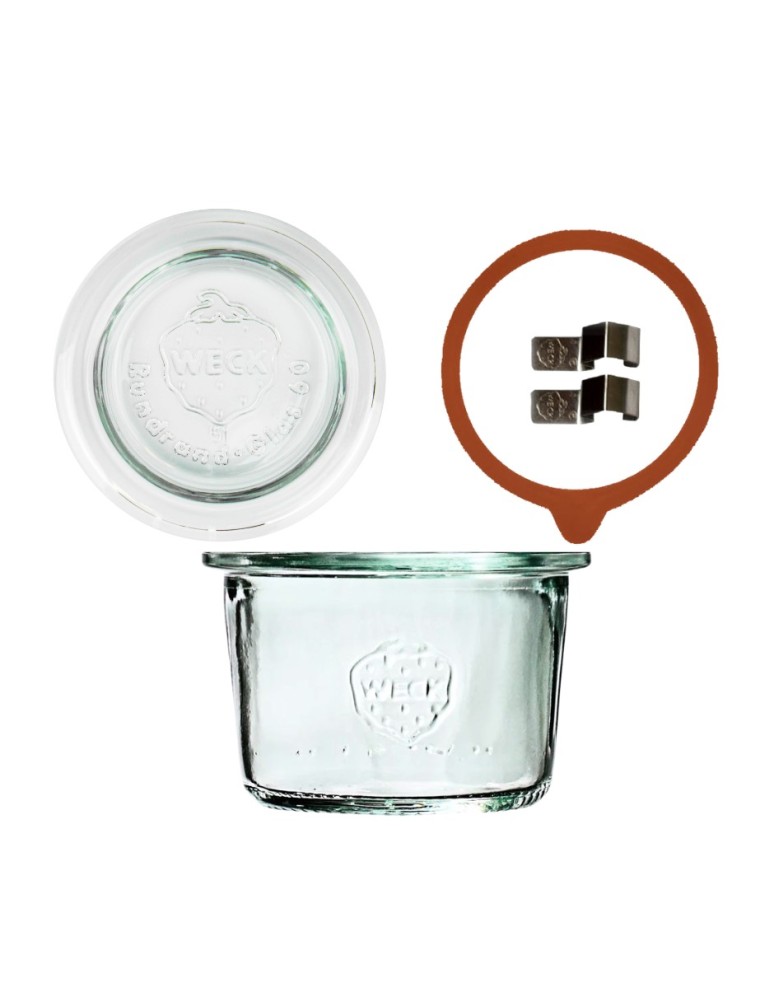 Słoiki weck - Słoik Weck 80 ml przetwory MOLD żaroodporny dżem zapinki wieko gumka 1szt - product MODO24.PL 2