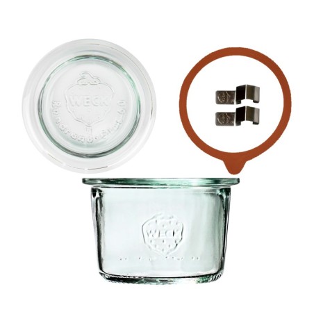 Słoik Weck 80 ml przetwory MOLD żaroodporny dżem zapinki wieko gumka 1szt