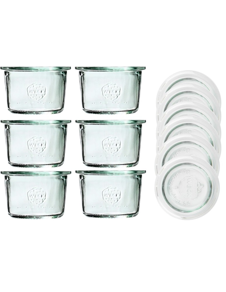 Słoiki weck - Słoiki Weck 80 ml słoiki szklane ozdobne MOLD przyprawy wieka szklane 6szt - product MODO24.PL 2