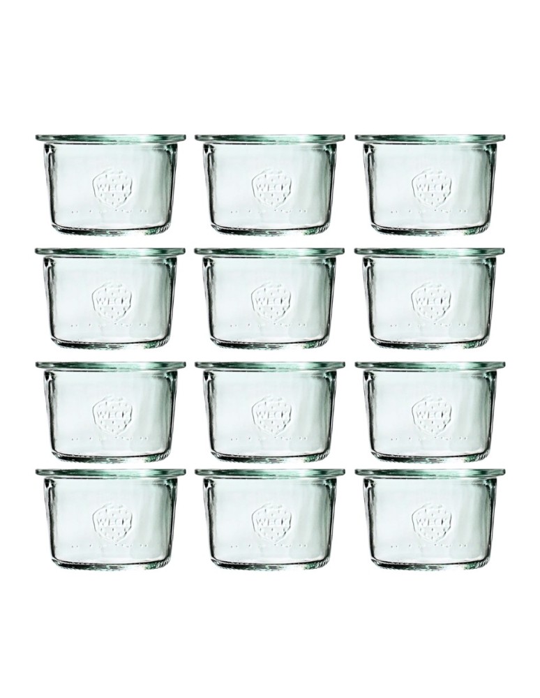 Słoiki weck - Słoiki Weck 80 ml słoiki szklane ozdobne MOLD na deserki pucharki 12szt - product MODO24.PL 2