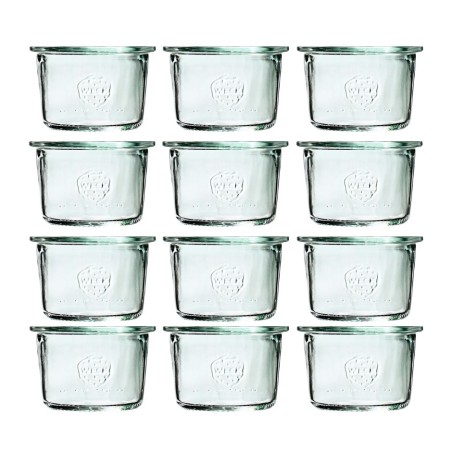 Słoiki Weck 80 ml słoiki szklane ozdobne MOLD na deserki pucharki 12szt