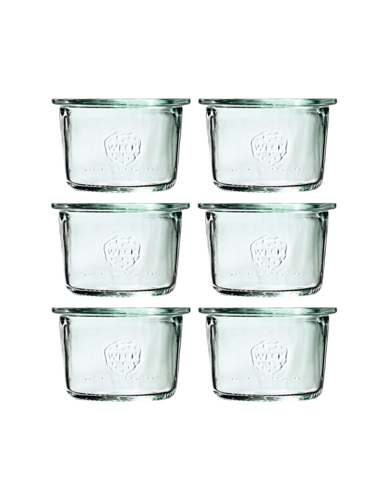 Słoiki weck - Słoiki Weck 80 ml słoiki szklane ozdobne MOLD na deserki pucharki 6szt - product MODO24.PL 2