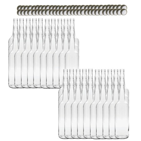 Butelki 1000 ml 1L na sok nalewkę syrop ocet tradycyjne fi28 60szt NAKRĘTKI