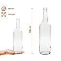 Butelki 1000 ml 1L na sok nalewkę syrop ocet tradycyjne fi28 60szt NAKRĘTKI