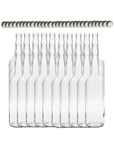 Butelki 1000 ml 1L na sok nalewkę syrop ocet tradycyjne fi28 30szt NAKRĘTKI - produkt 2