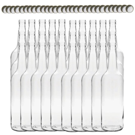 Butelki 1000 ml 1L na sok nalewkę syrop ocet tradycyjne fi28 30szt NAKRĘTKI